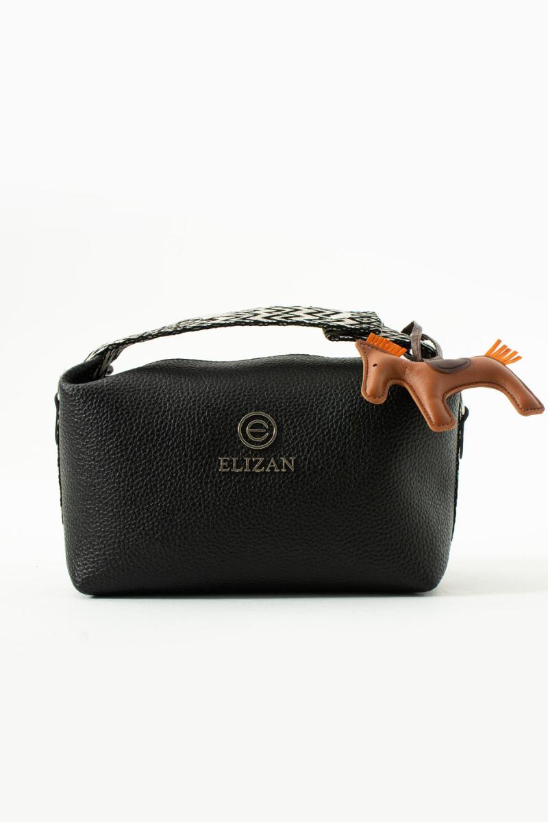 Elizan Ethno Chic Siyah Omuz Çantası