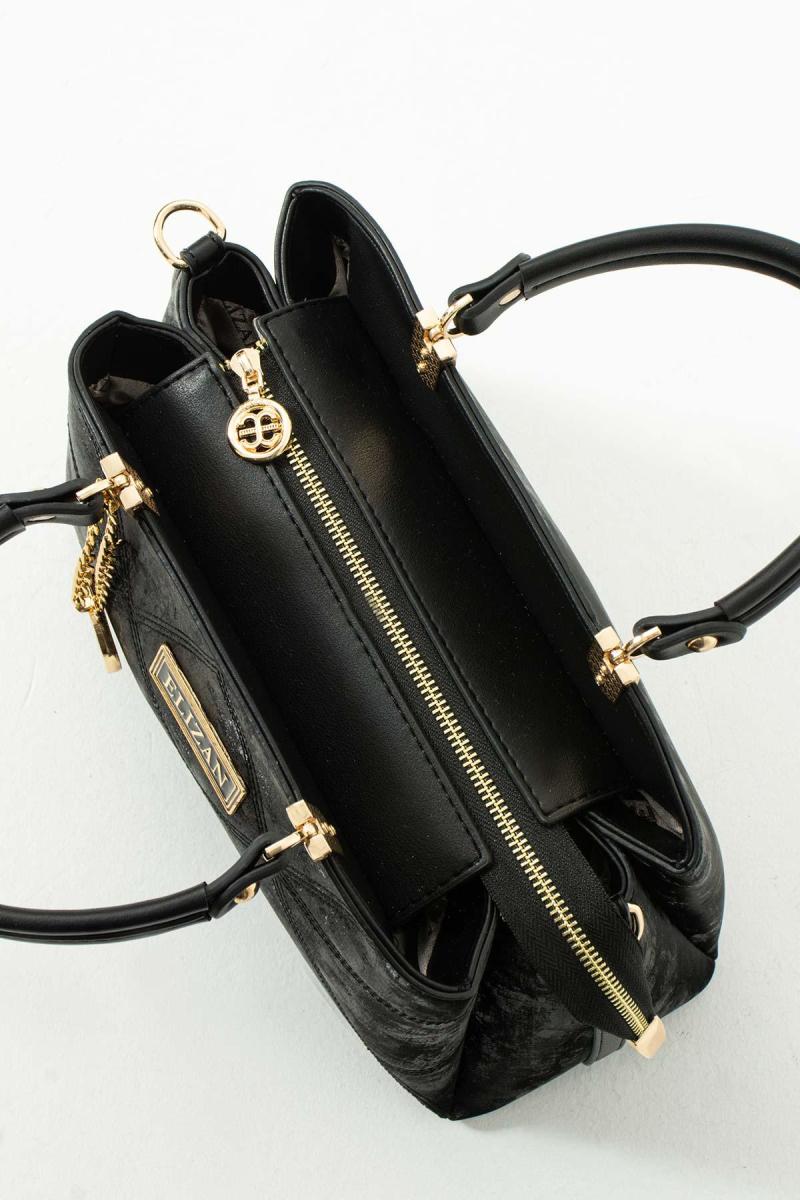 Elizan Velvet Charm Siyah