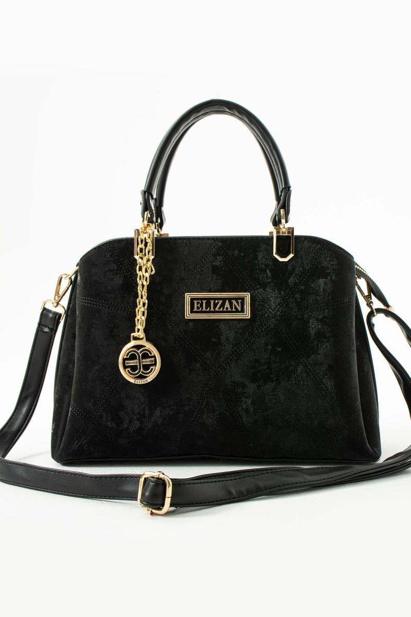 Elizan Velvet Charm Siyah