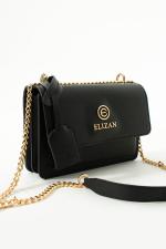 Elizan Flap Luxe Siyah Gold