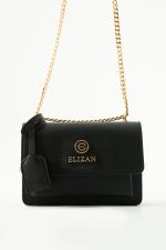 Elizan Flap Luxe Siyah Gold