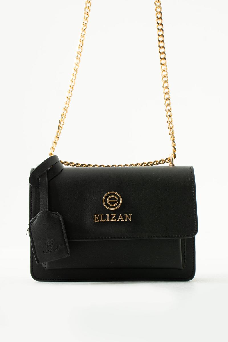 Elizan Flap Luxe Siyah Gold